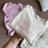 Big/Little Sister Personlaised Ribbed Set